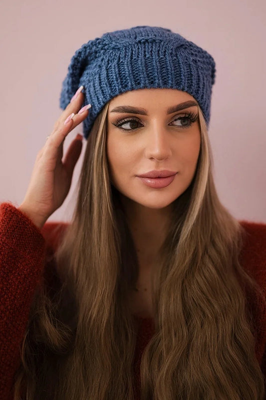 Čapica s fleece Sandra K210 džínsy univerzálne