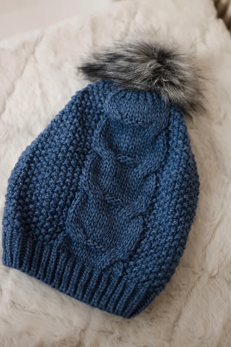 Čapica s fleece Sandra K210 džínsy univerzálne