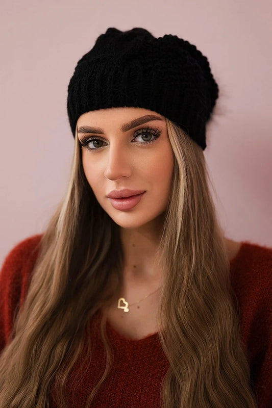 Čapica s fleece Sandra K210 čierna univerzálne