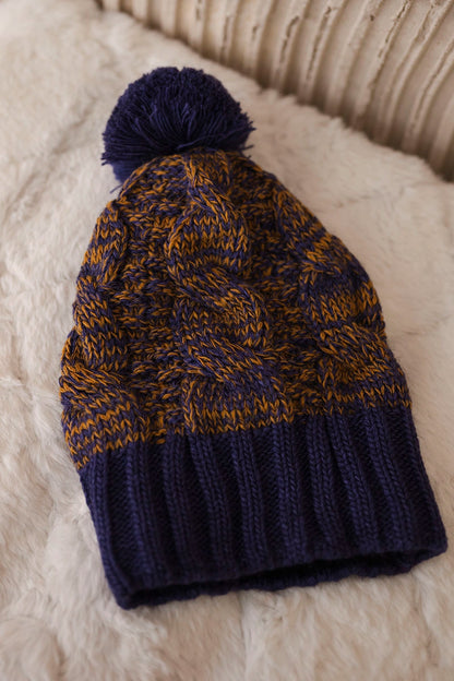 Čapica s fleece Paryż K213 fialová + horčica univerzálne