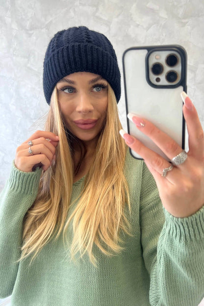 Čapica s fleece Lila K240 námornícka modrá univerzálne
