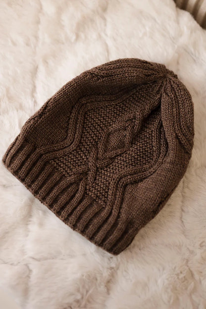 Čapica s fleece Sylwia K244 mocca univerzálne