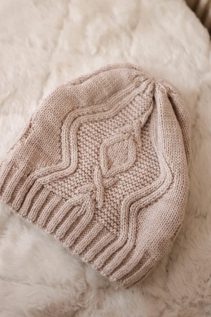 Čapica s fleece Sylwia K244 svetlo béžová univerzálne