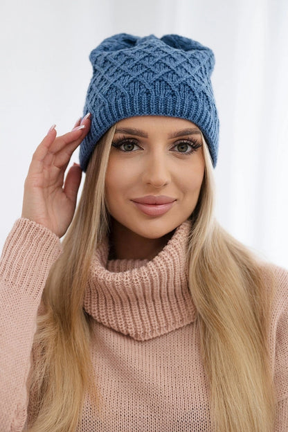 Čapica s fleece Kratka K204 džínsy univerzálne
