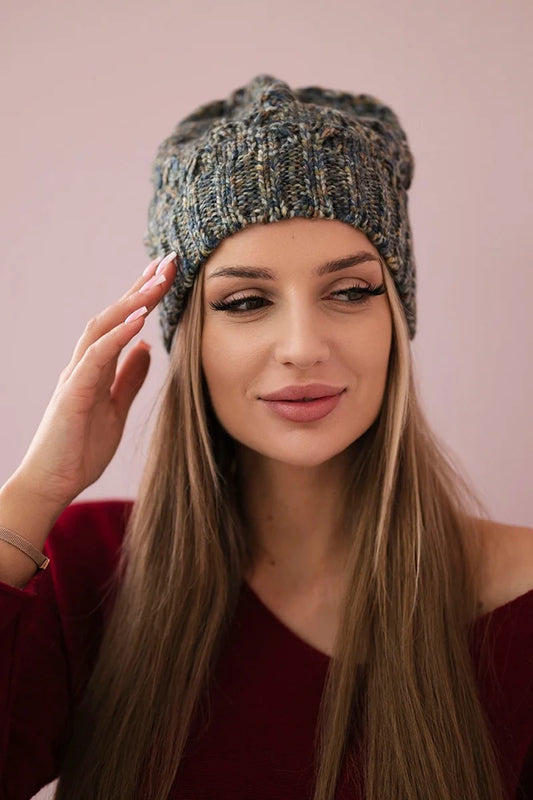 Čapica s fleece Roksana K209 džínsy + žltá univerzálne