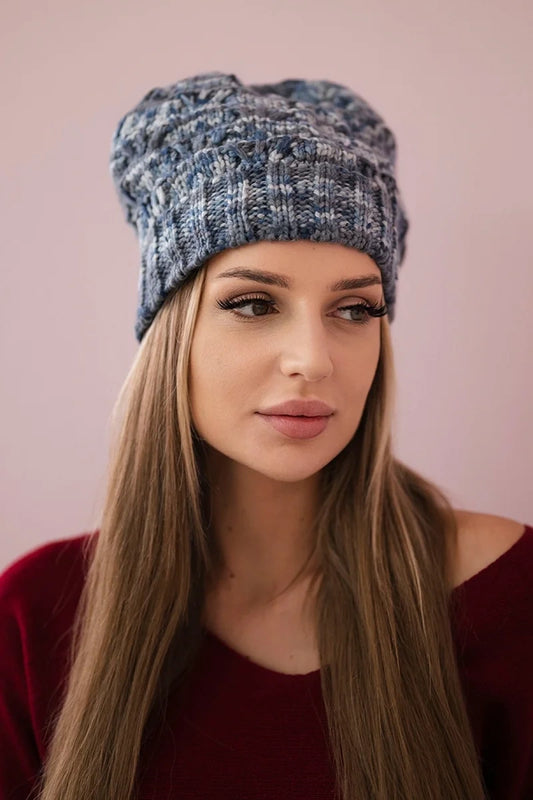 Čapica s fleece Roksana K209 modrá+džínsy univerzálne