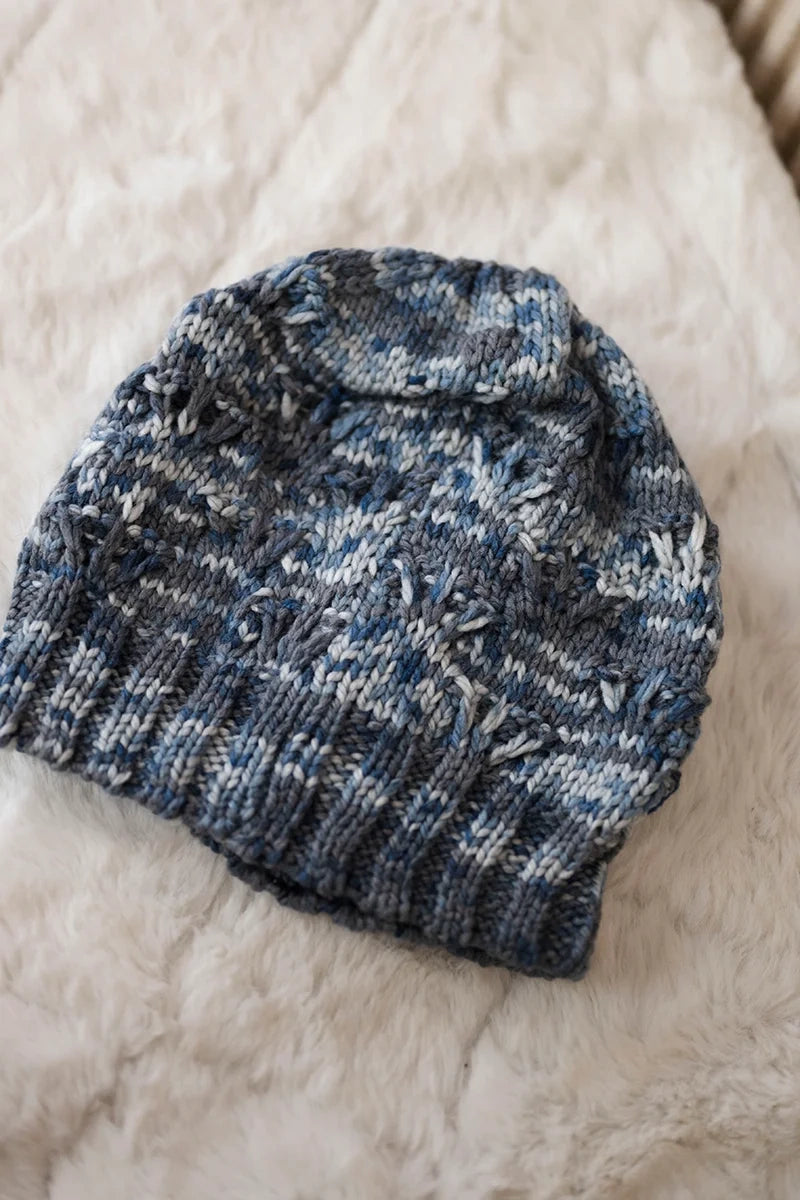 Čapica s fleece Roksana K209 modrá+džínsy univerzálne