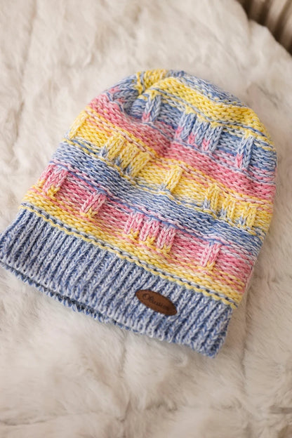 Čapica s fleece Patrycja K254 ružová + modrá univerzálne