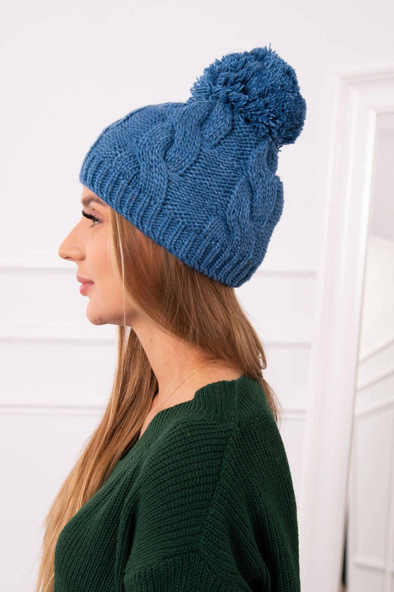 Čapica s fleece Stefania K278 džínsy univerzálne