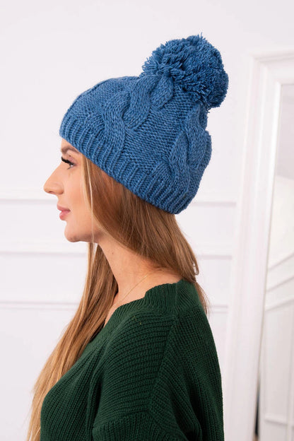 Čapica s fleece Stefania K278 džínsy univerzálne