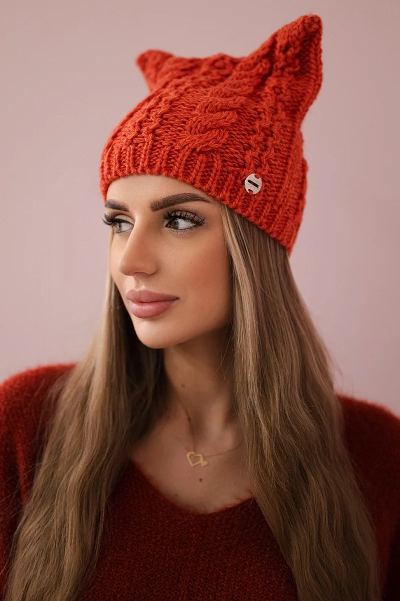 Čapica s fleece Rabbid K237 ruda univerzálne