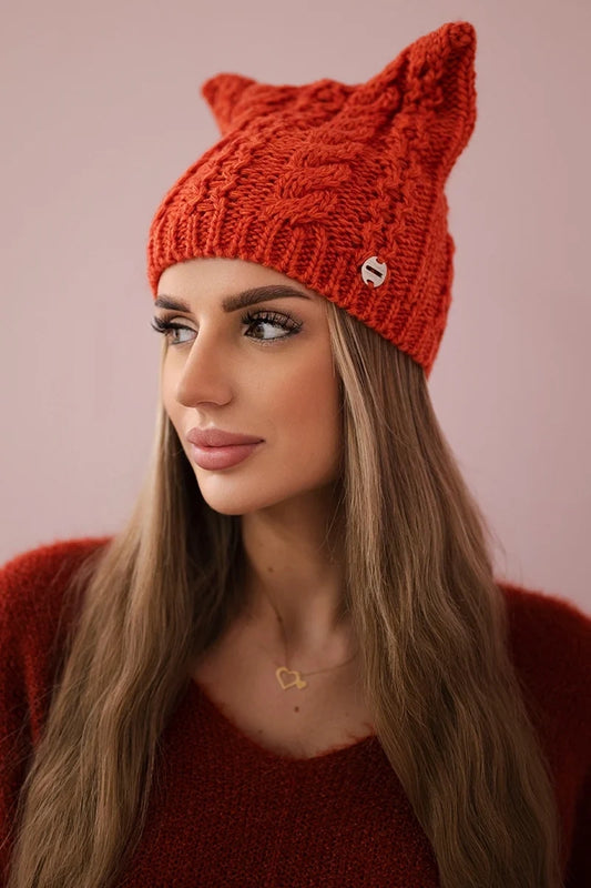 Čapica s fleece Rabbid K237 ruda univerzálne