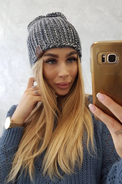 Čapica s fleece Zoja K306 grafit + rifle univerzálne