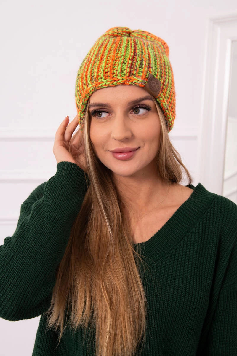 Čapica s fleece Zoja K306 zelený neón univerzálne