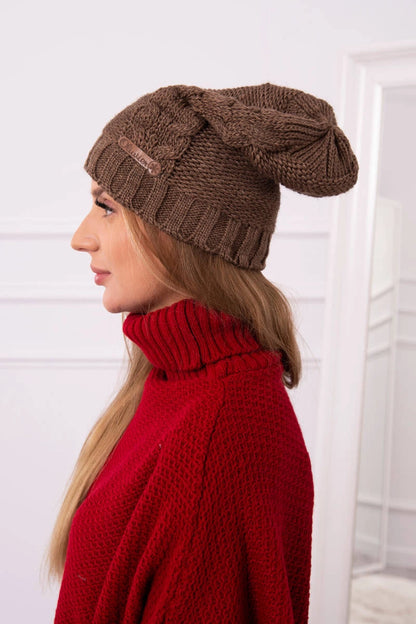 Čapica s fleece Ula K271 cappuccino univerzálne