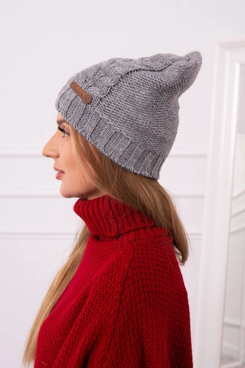 Čapica s fleece Ula K271 sivá univerzálne