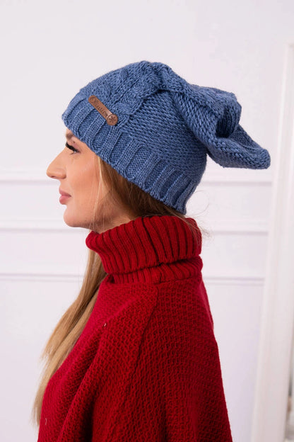Čapica s fleece Ula K271 džínsy univerzálne