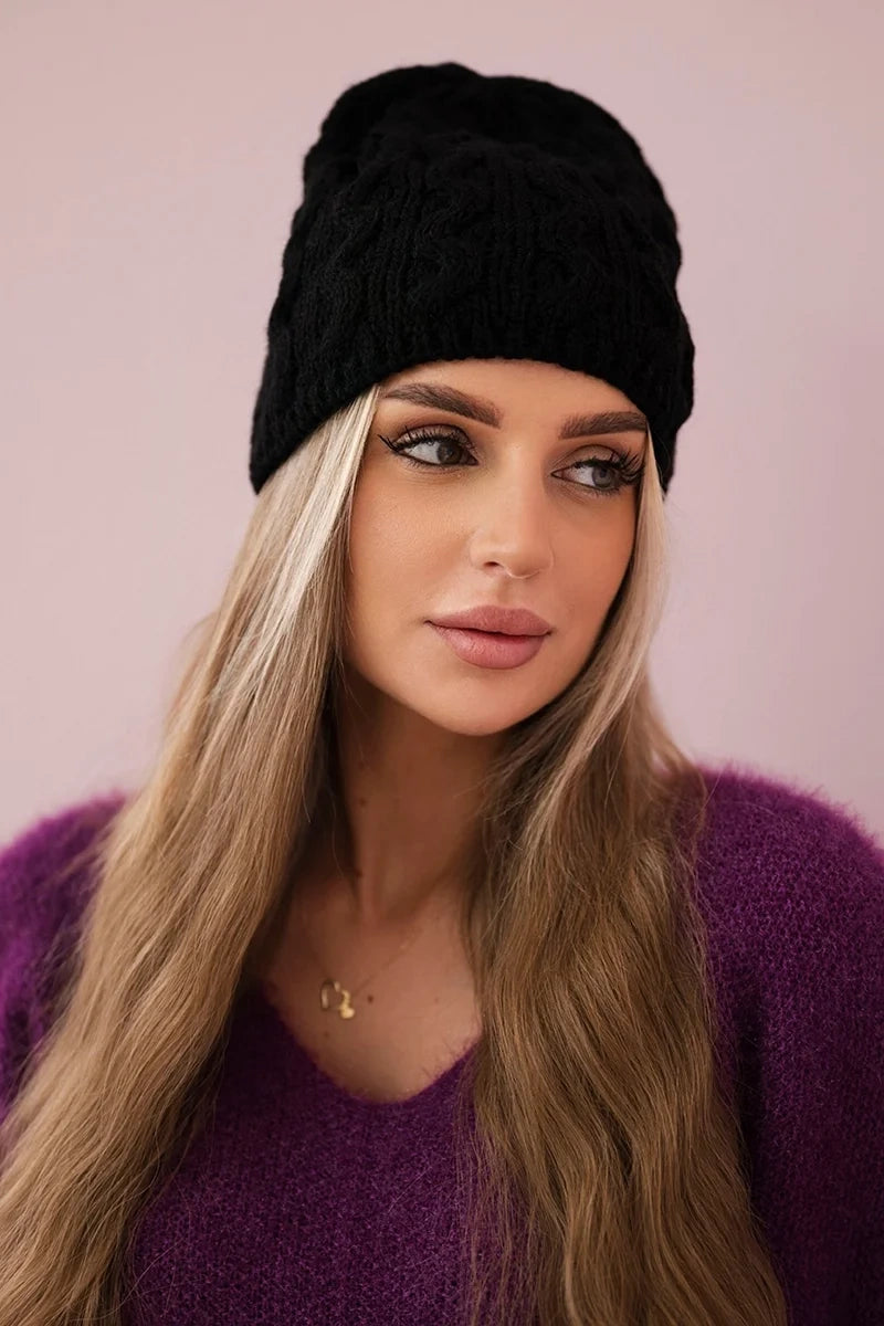 Čapica s fleece Teresa K285 čierna univerzálne