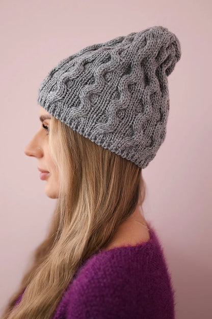 Čapica s fleece Teresa K285 tmavošedý univerzálne