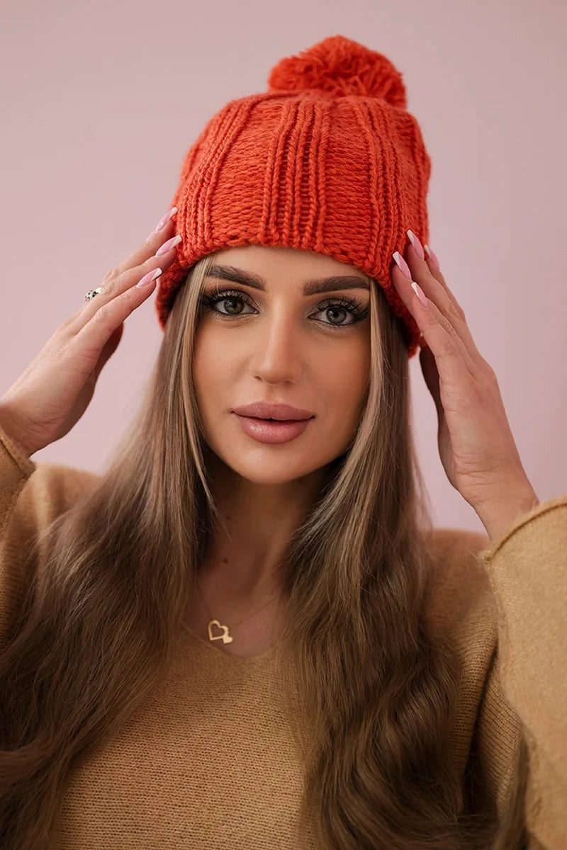 Čapica s fleece Idalia K284 ruda univerzálne