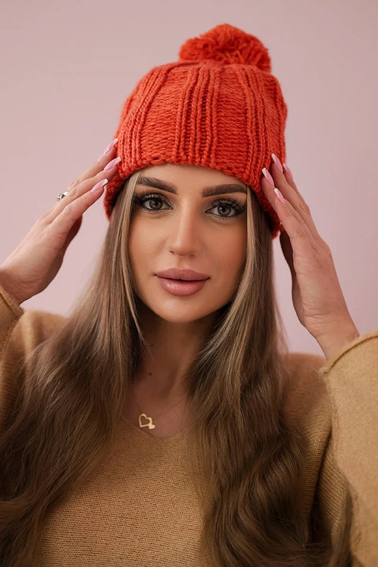 Čapica s fleece Idalia K284 ruda univerzálne