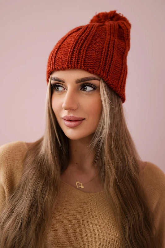 Čapica s fleece Idalia K284 hnedá univerzálne