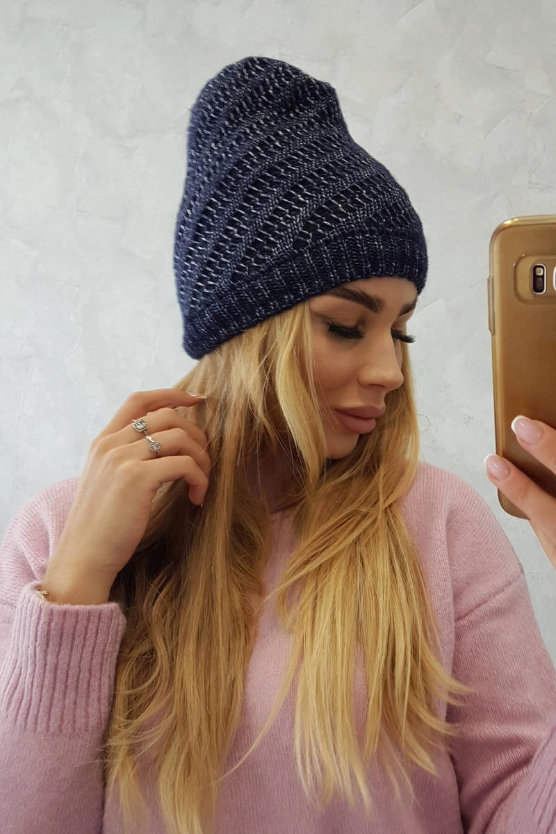 Čapica s fleece Berta K247 námornícka modrá univerzálne