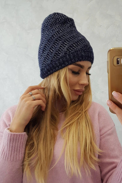Čapica s fleece Berta K247 námornícka modrá univerzálne