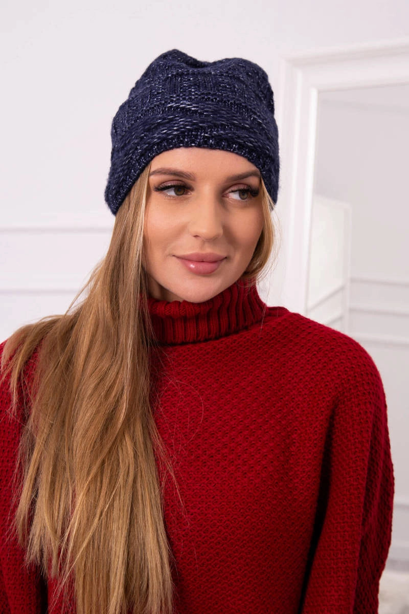 Čapica s fleece Edyta K298 темно-синий univerzálne