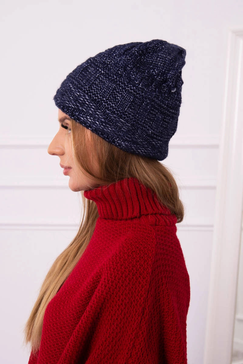 Čapica s fleece Edyta K298 темно-синий univerzálne