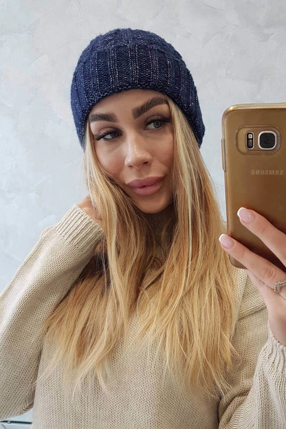 Čiapka s otočením nahor Ariana K299 námornícka modrá univerzálne