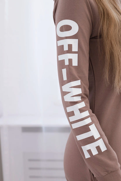 Šaty Off White mocca univerzálne
