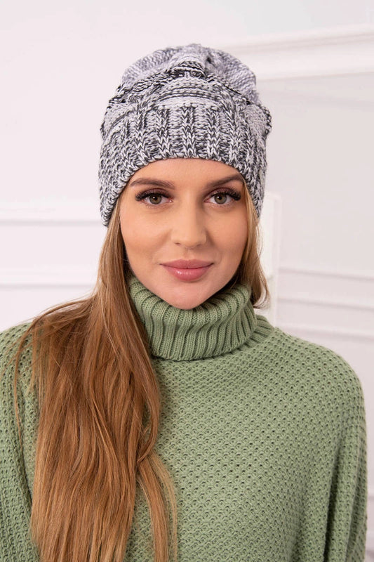 Čapica s fleece Dolores K303 grafit+čierna+tmavošedá univerzálne