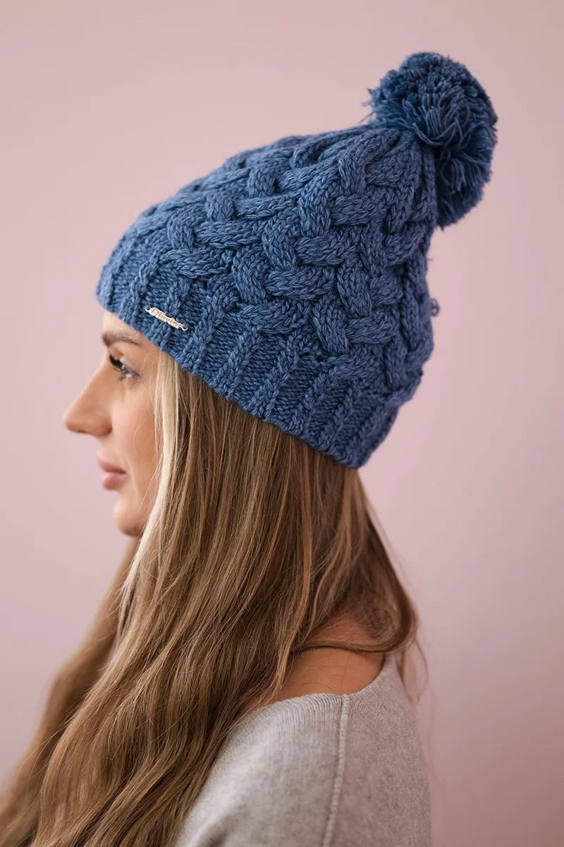 Čapica s fleece Waleria K307 džínsy univerzálne