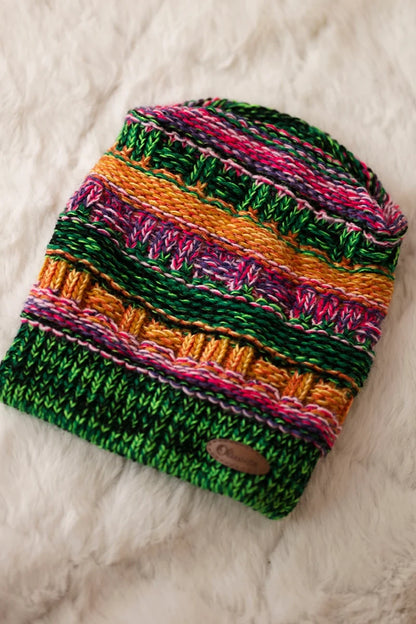 Čapica s fleece Patrycja K254 fialová+neónová zelená univerzálne