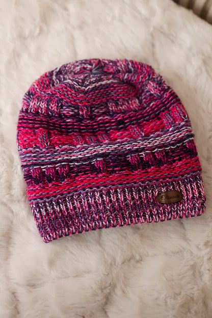 Čapica s fleece Patrycja K254 svetlo ružová+čierna univerzálne
