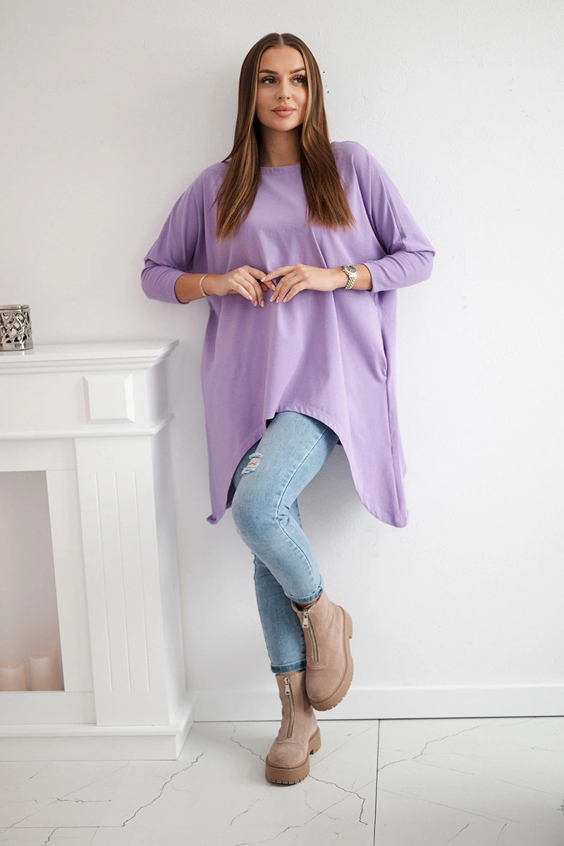 Blúzka oversize fialová univerzálne