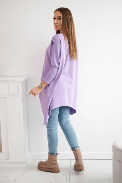 Blúzka oversize fialová univerzálne