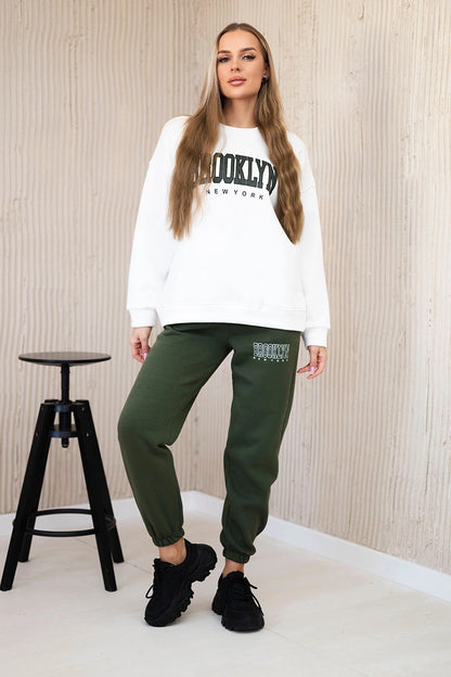 Zateplená souprava Brooklyn khaki