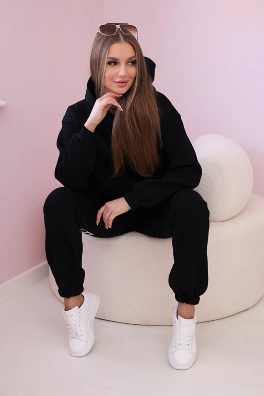 Luxusní bavlněná souprava LOVE černá