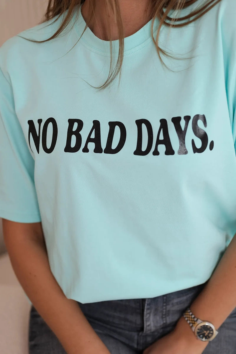 Bavlnená blúzka No Bad Days mäta univerzálne
